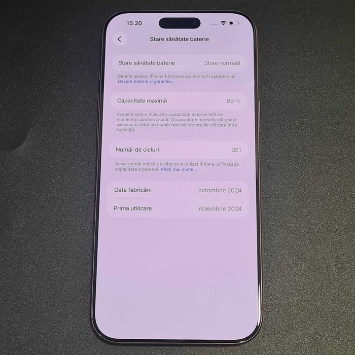 HOPE AMANET P8 Iphone 16 Pro Max 256 Gb 89 Baterie