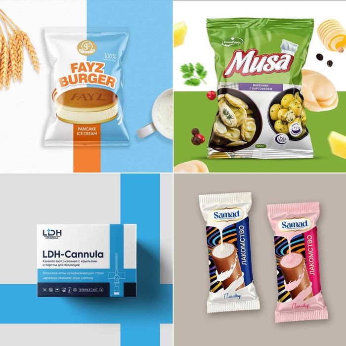Professional dizayn xizmatilari: Branding, Package, Poligrafiya.