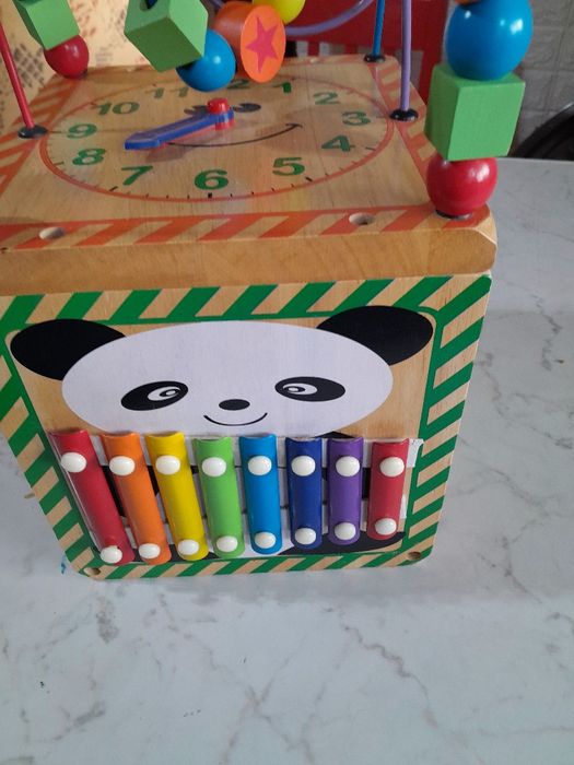 Cub educativ din lemn 20/22/35 cm