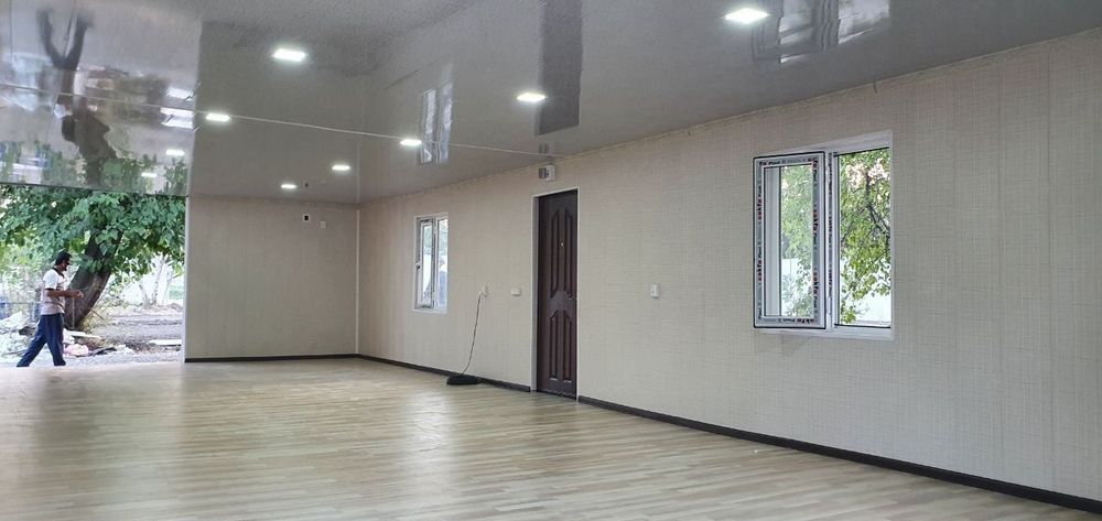 Домики из контейнеров охранная будка туалет и душевые