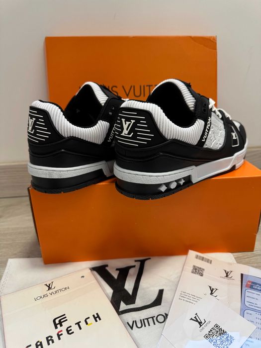 Adidasi Louis Vuitton Trainer Sneaker Black-White Produs Nou-Full Box