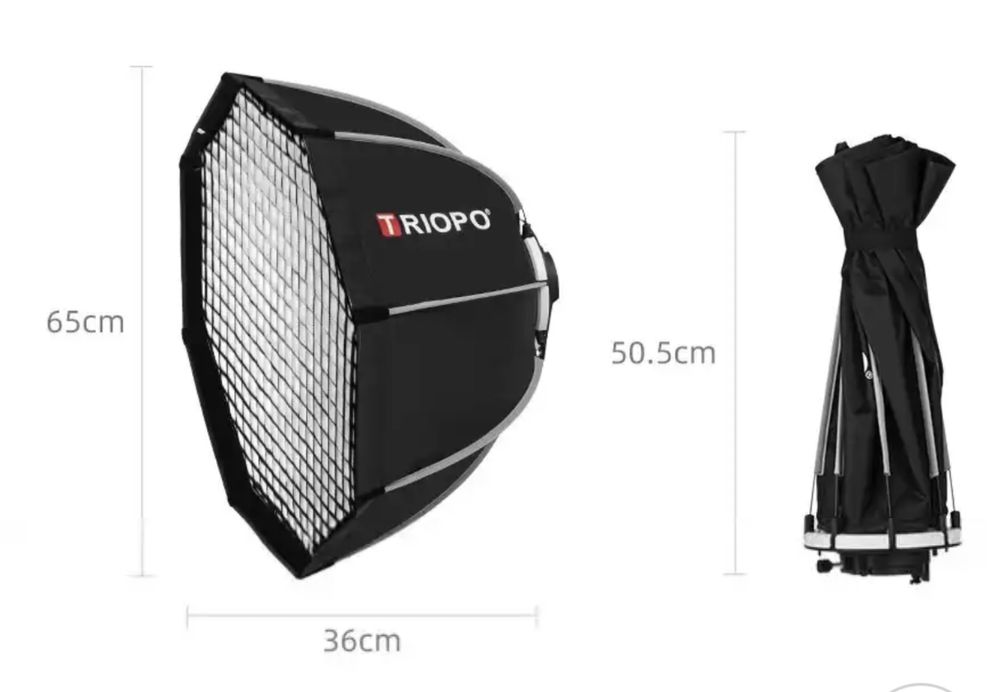 Октагон. Софтбокс. 65cm. Bowens Mount. Фото. Видео.