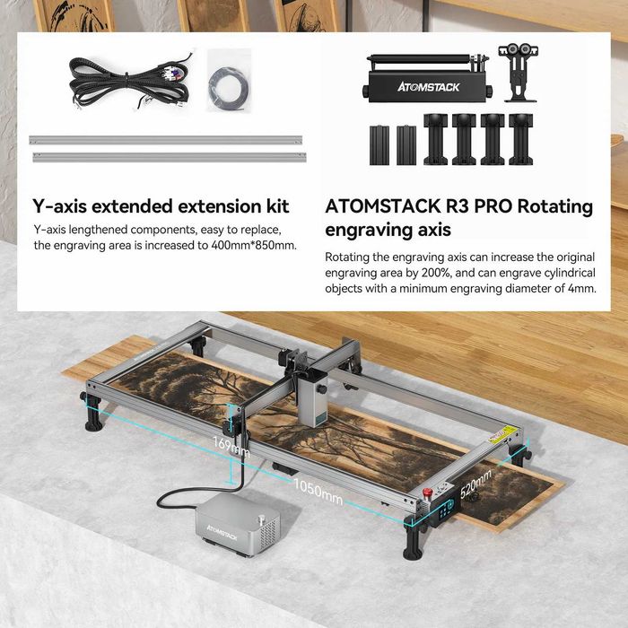 Диодный лазерный станок Atomstack S20 Pro