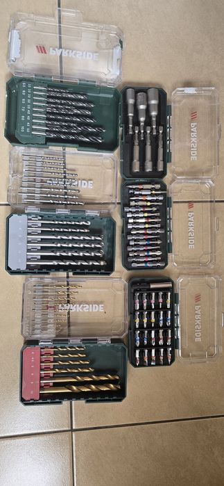 Комплект свредла и накрайници Parkside