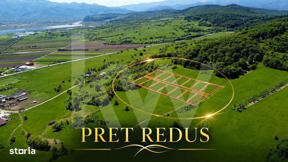 Bradu, Sibiu – terenuri 500 mp cu priveliste la munti si rau, doar 7