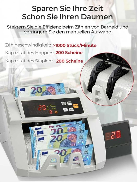 FOHERE Машина за броене на пари с UV/MG/IR