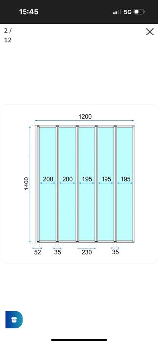 Paravan de cada pliabil Rea Idea crom 120x140 cm mobil