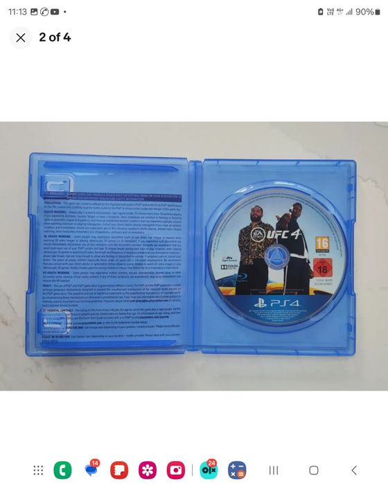 Ufc 3 / 4 за Ps4 playstation 4 Xbox One Неразличими от Нови