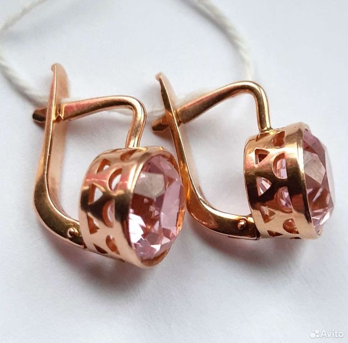 Советские серьги 583 пробы