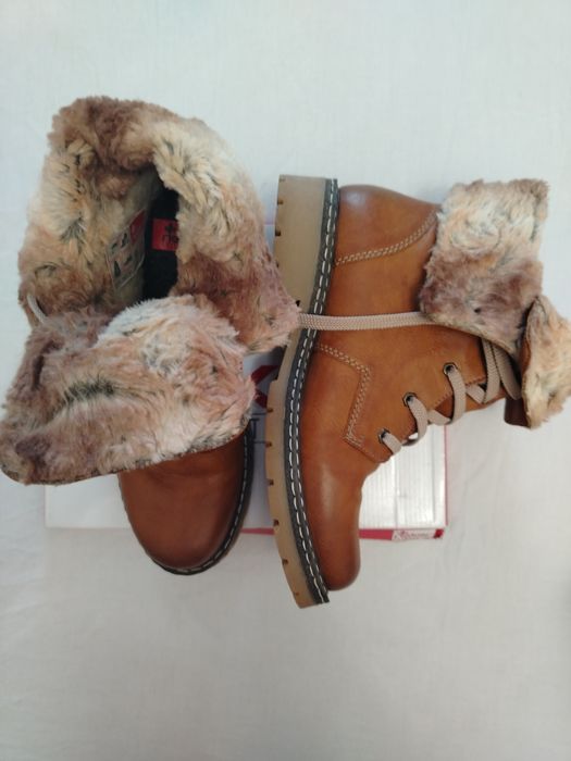 Rieker ботинки женские натуральная кожа