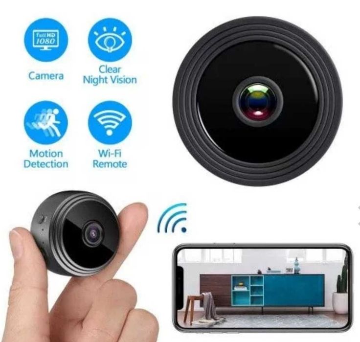 Mini camera video de supraveghere wifi spion 1080P senzor miscare