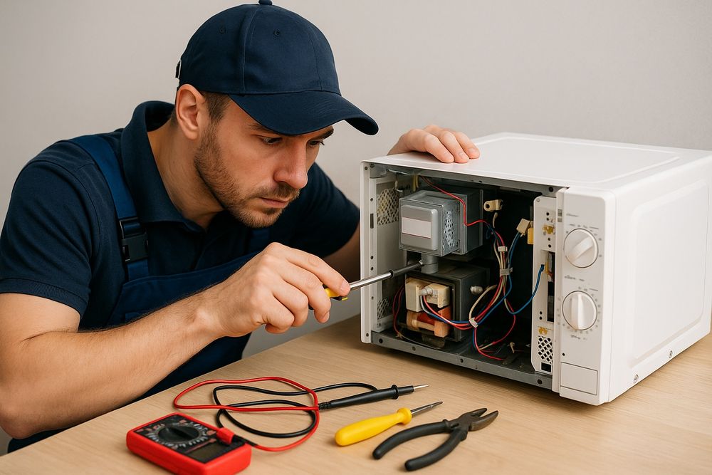 Ремонт микроволновок,искрит не греет сделаем быстро.