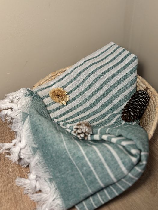 Пещемал. Тънки памучни кърпи от непран памук. Размер 100/180 см.