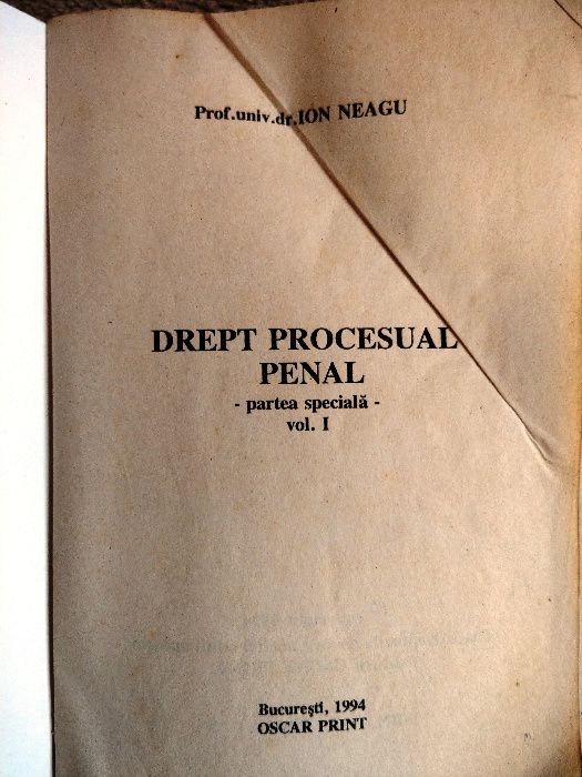 Drept Procesual Penal Partea Speciala Vol. I