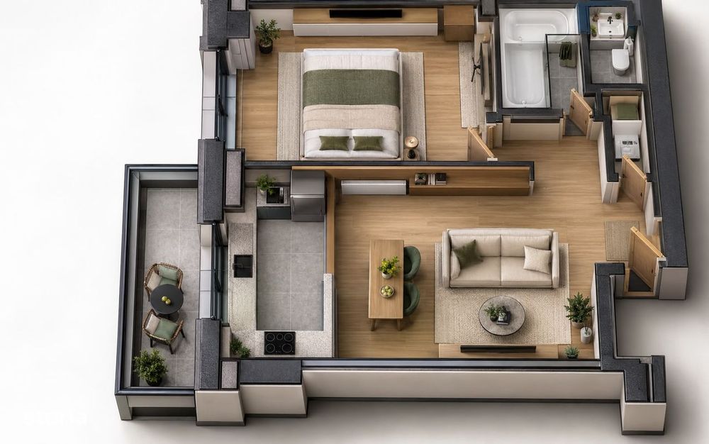 Oferta Promotionala-Apartament 2 Camere Tva Inclus-Comision 0%