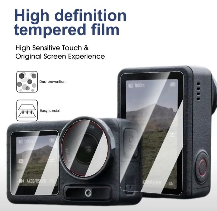 DJI action 5 pro ekran va obyektiv uchun himoya