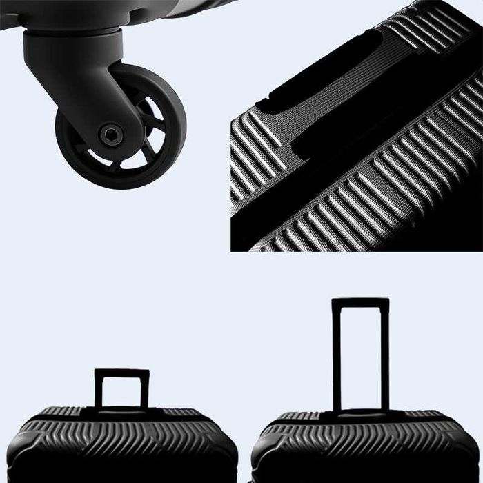 Пътнически куфар на колела TRIZAND, голям , 48 см х 74 см х 28 см