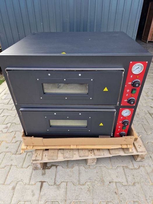 Cuptor profesional pizza electric dublu 4 cu 4,NOU