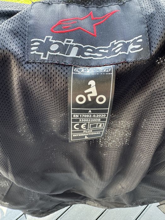Geaca moto  marimea L  ALPINESTARS T-SPS AIR fluorescent/galben/negru