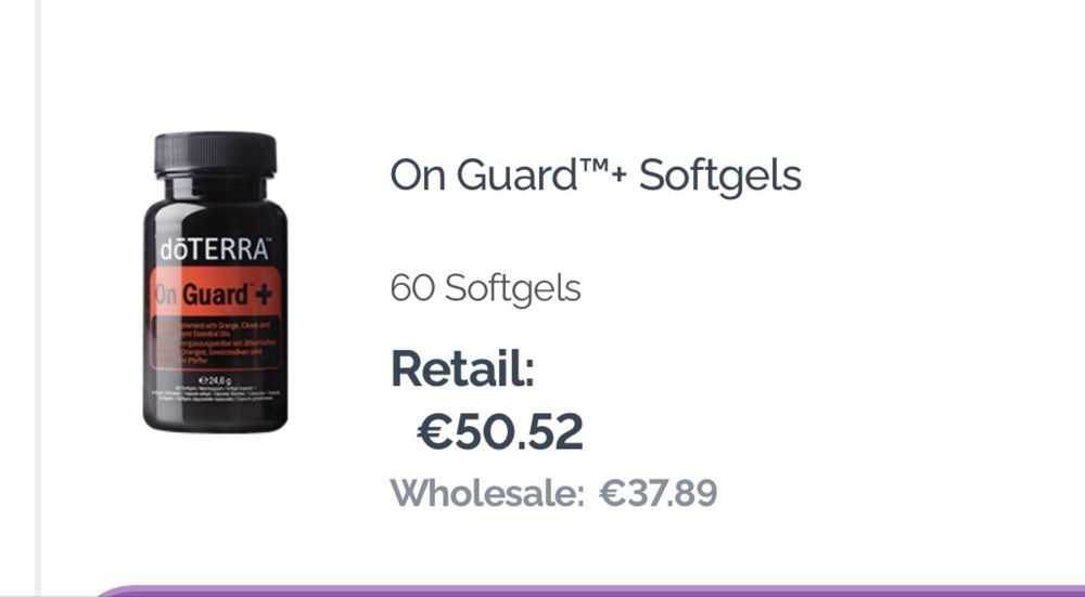 Onguard Softgels Doterra imunitate