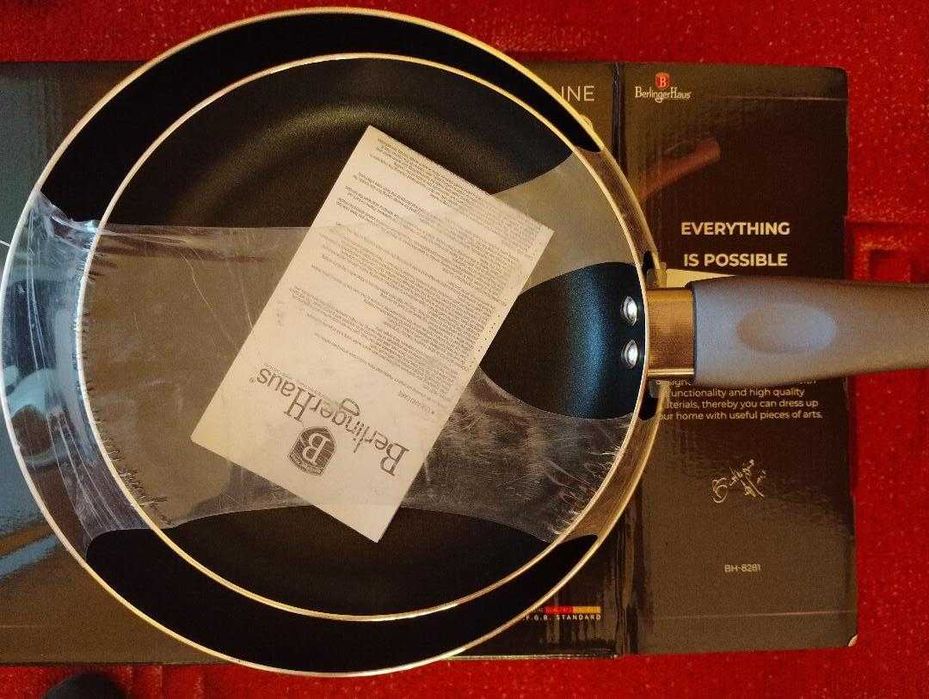 Set 2 tigai Carbon Pro, strat titan antiaderent Berlinger Haus