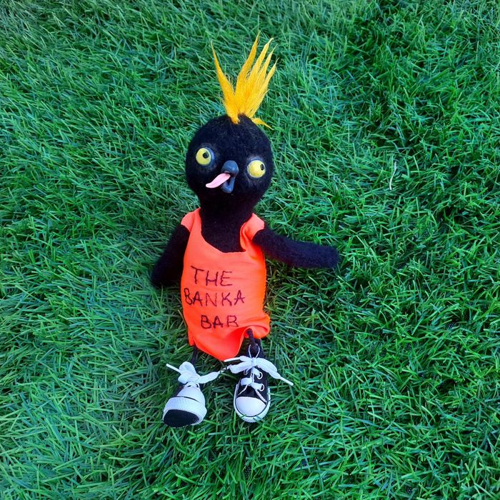 Иньерьерная игрушка "Ворона подшофе"