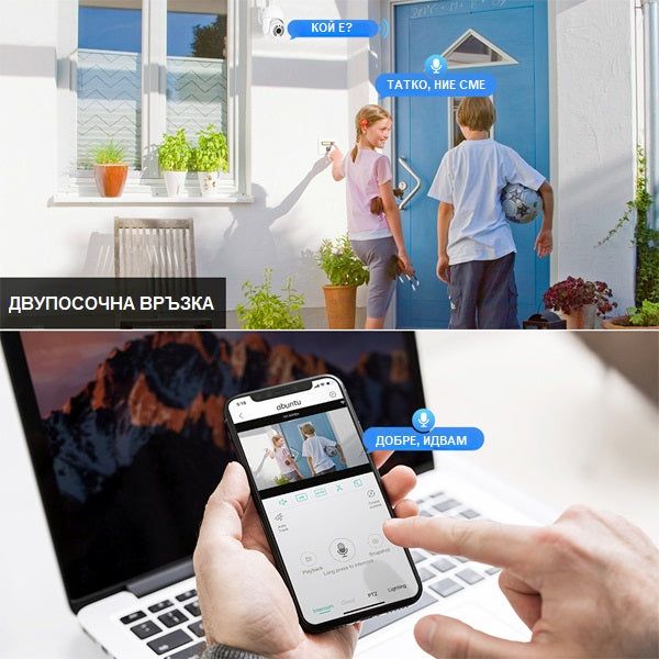 Интелигентна WIFI/IP охранителна камера с въртене на 270°  /SMK006/