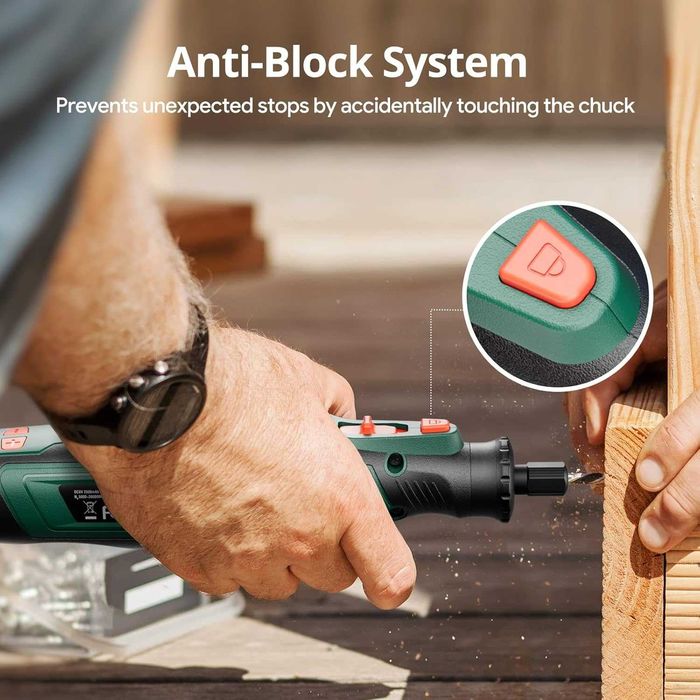 Bезжичен мултишлайф, 127 части, ротационен инструмент с 5 скорост