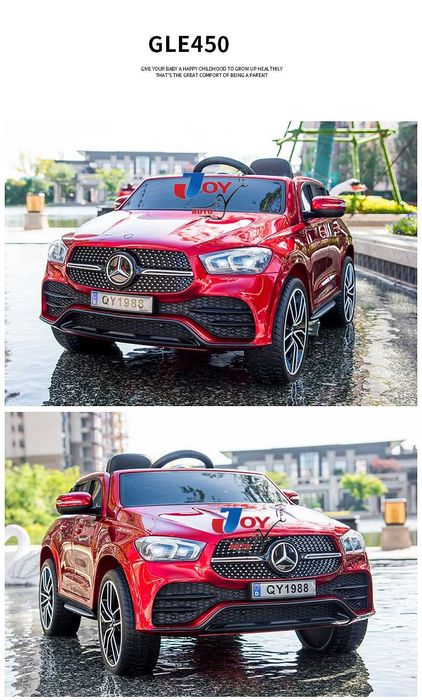 Акумулаторен джип Mercedes GLE450 Licensed 12V батерия,MP3, меки гуми