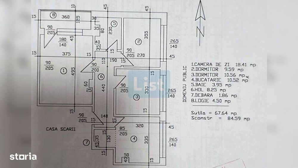 Apartament 3 camere, et. 1, Stomatologie