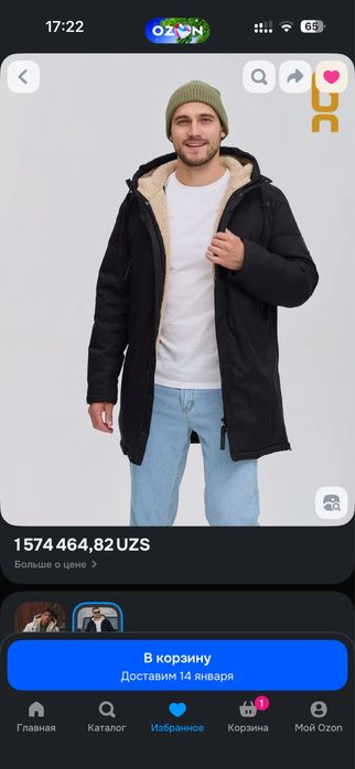 Мужская зимняя парка Grizman