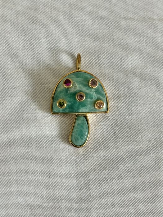 Кулон из Амазонита и Турмалинов