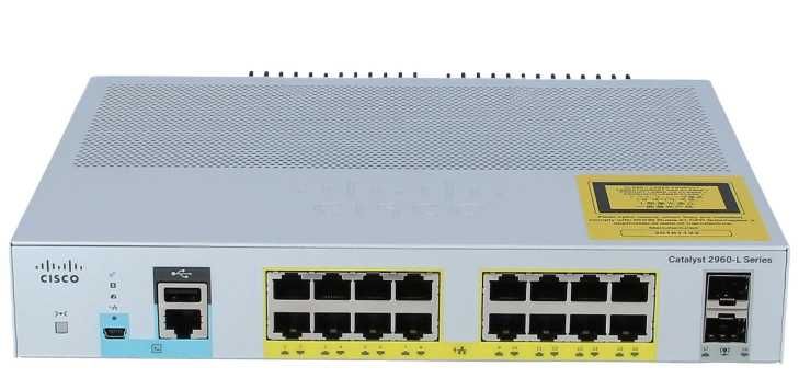 Коммутатор Cisco WS-C2960L-16PS-LL