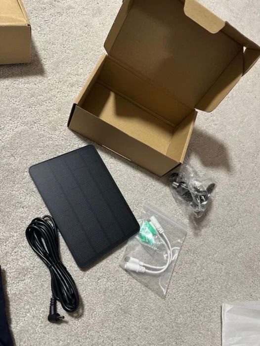 Panou solar camera video nou