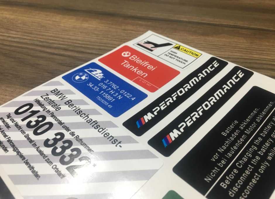 Etichete Tehnice Tinichigerie Restaurare BMW E30 E90 E60 E36 E46 E39