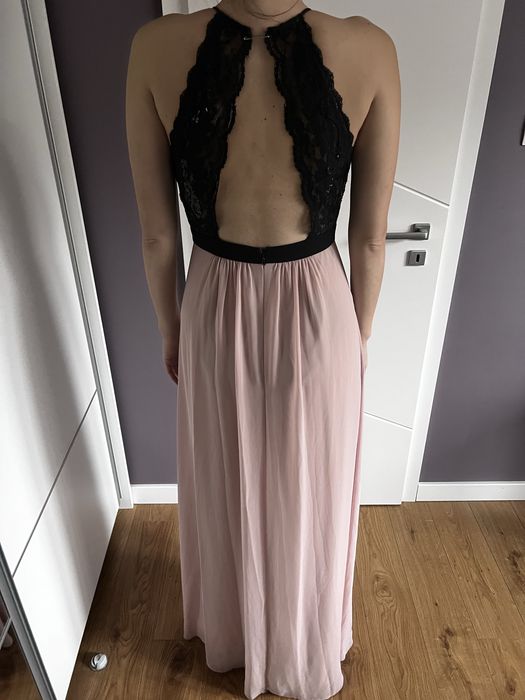 Официална рокля в цвят пепел от рози