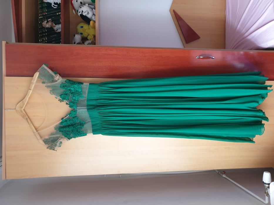 Rochie lunga verde ocazie