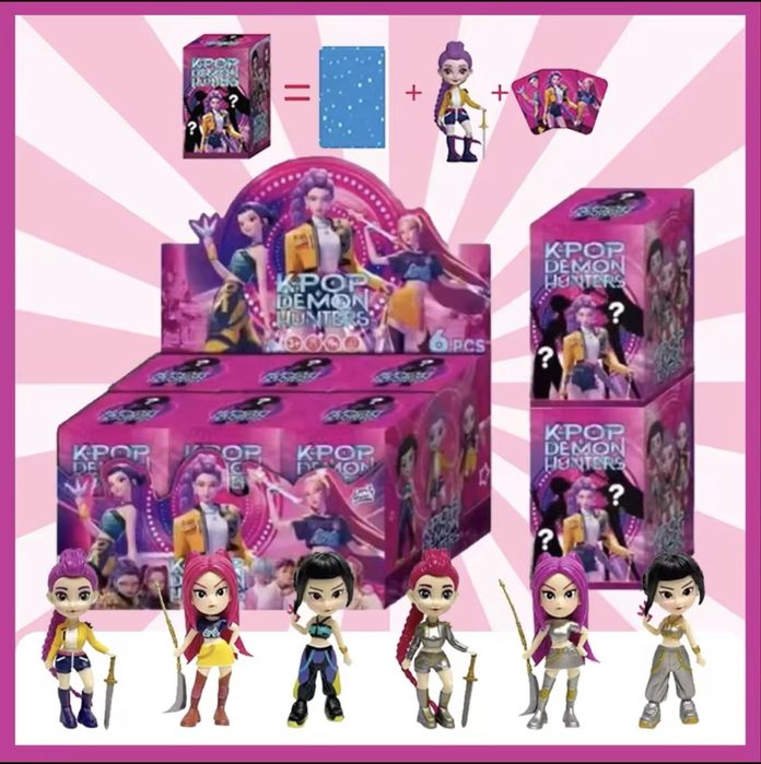 Kpop demon hunters музикални кукли комплект/K Pop demon hunters doll
