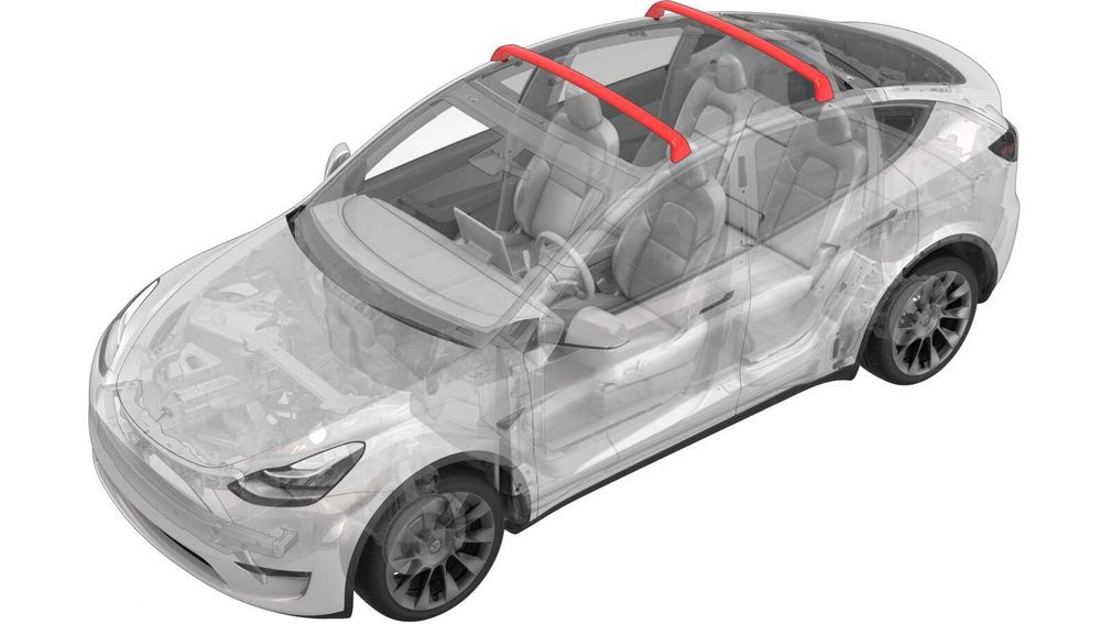 Напречни греди за покрив за TESLA Model Y 2020 -