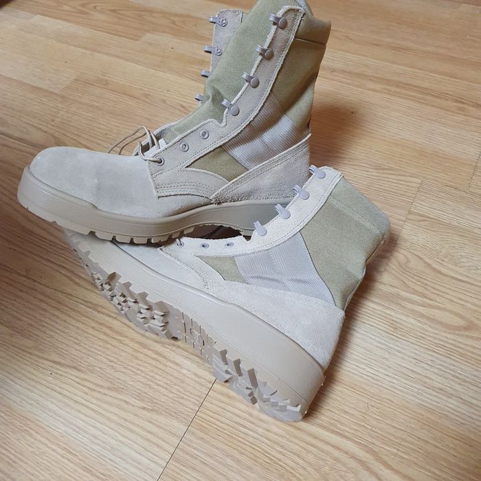 Cizme militare UFCW Mondo PT Vibram Steel Toe din piele/pânză nr. 14 R