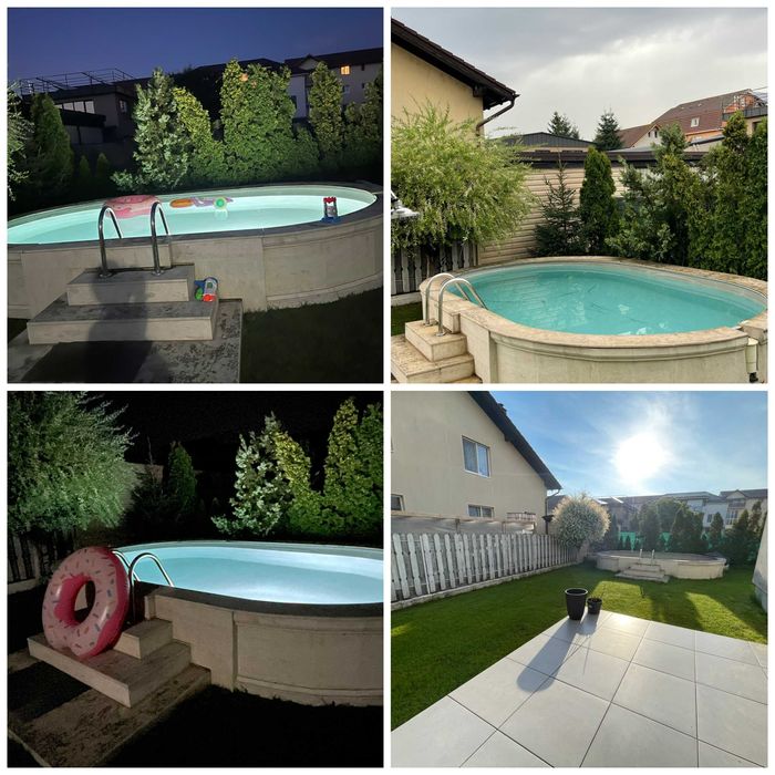 Apartament cu 3 camere gradina privata 165 mp cu piscina incalzita terasa exterioara si 2 parcari private