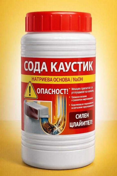 Сода каустик на люспи