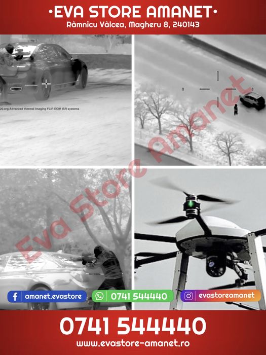 Camera Drona Girostabilizat dublu EO/IR ZI/Termica 159g SPI M2-D