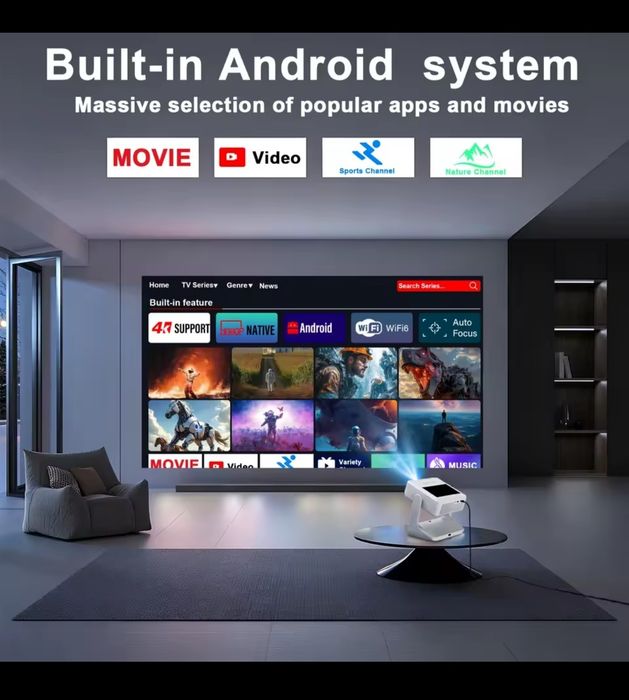 Videoproiector cu display