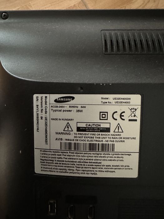 TV Samsung UE32EH4003WXBT