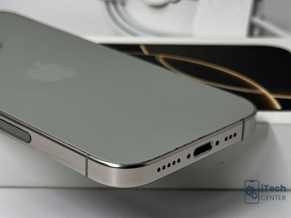 iPhone 16 Pro, 128GB, Natural Titanium, 100% батерия, ОТЛИЧЕН, 1г. ГАРАНЦИЯ!