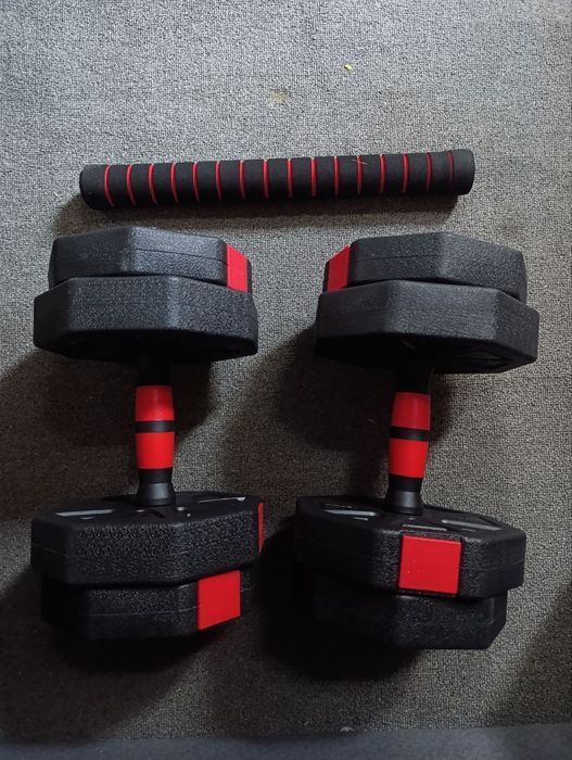 Набор восьмигранных гантелей регулируемая конструкция