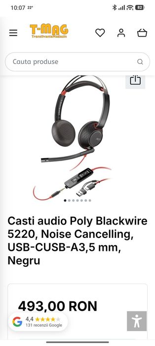 Căști Poly Blackwire  5220 Noi