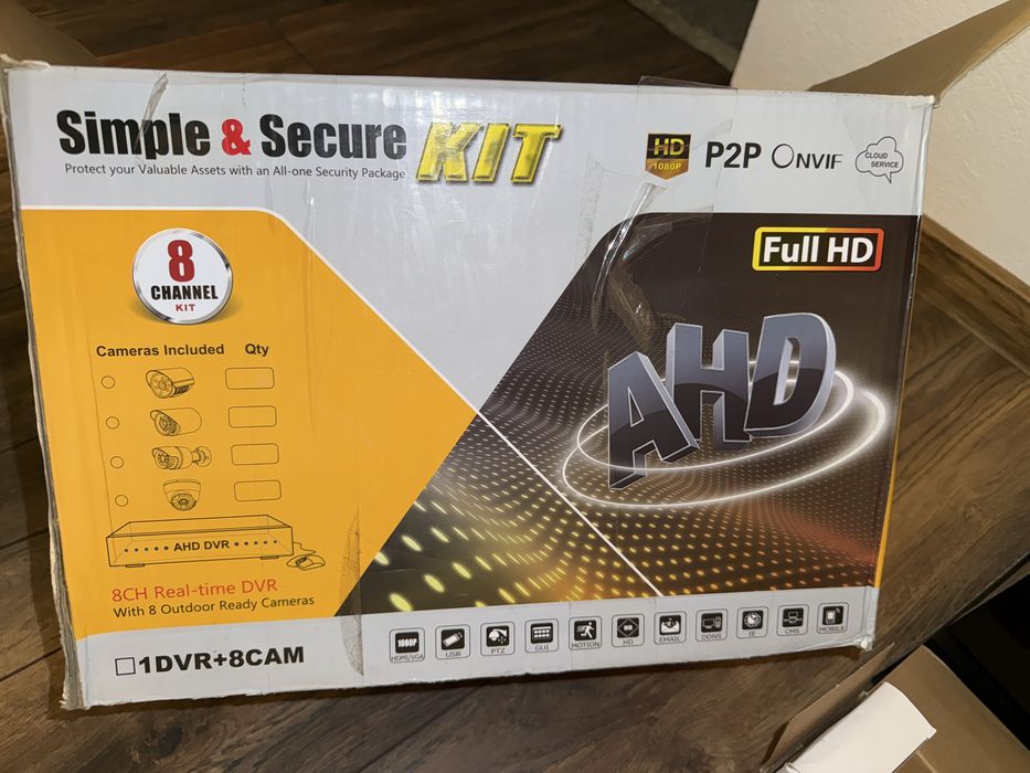 SET 8 CAMERE SUPRAVEGHERE, nou cu dvr, gata de utilizat