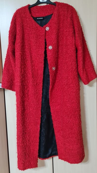 Шикарное буклированное пальто